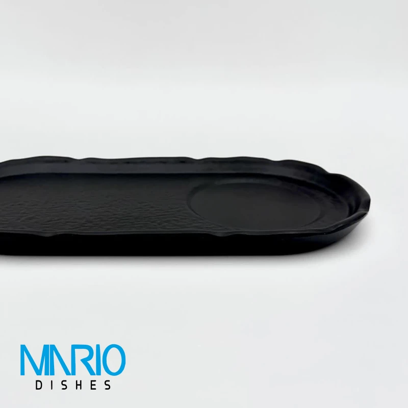 رست بیضی کاپ مشکی ملامین R30