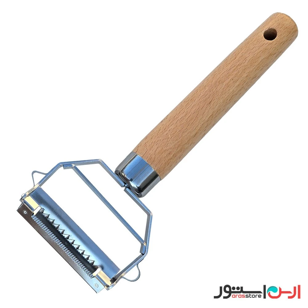 رشته کن و پوست کن دو کاره دسته چوبی شنگیا