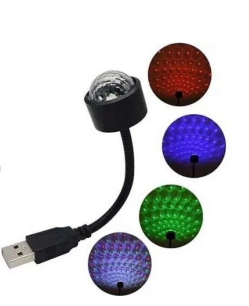 رقص نور سقف خودرو یا USB کهکشانی