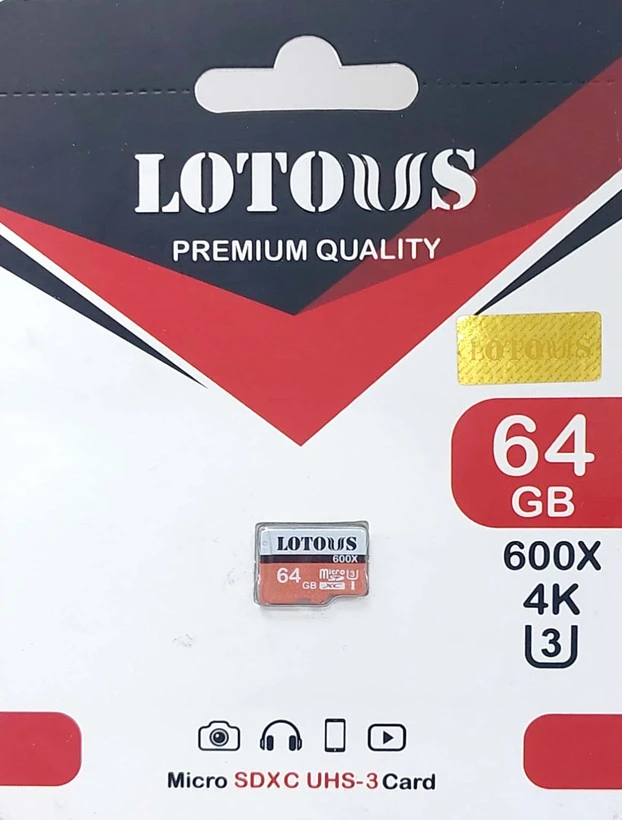 رم میکرو مموری LOTOUS مدل U3 600X ظرفیت 64G
