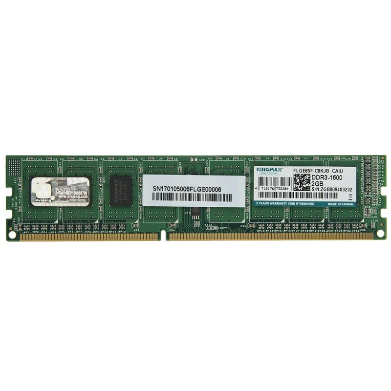 رم کینگمکس مدل KINGMAX 2GB DDR3 1600Mhz