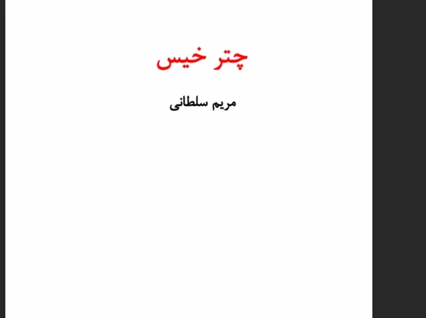 رمان چتر خیس از مریم سلطانی