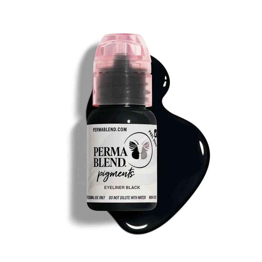 رنگ تاتو پرما بلند ای‌لاینر بلک (eyeliner black) حجم 15 میل