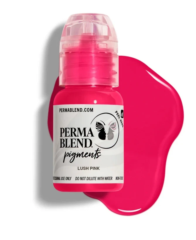 رنگ تاتو پرما بلند لش پینک (Perma Blend Lush Pink) حجم 15 میل