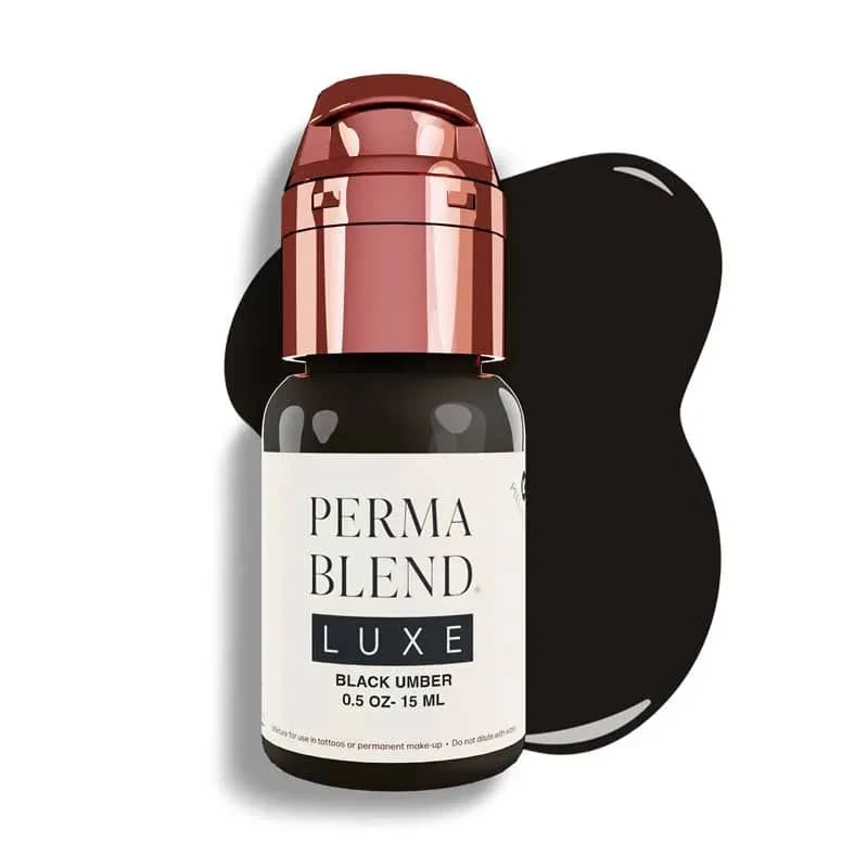 رنگ تاتو پرما بلند لوکس بلک امبر (luxe black umber) حجم 15 میل