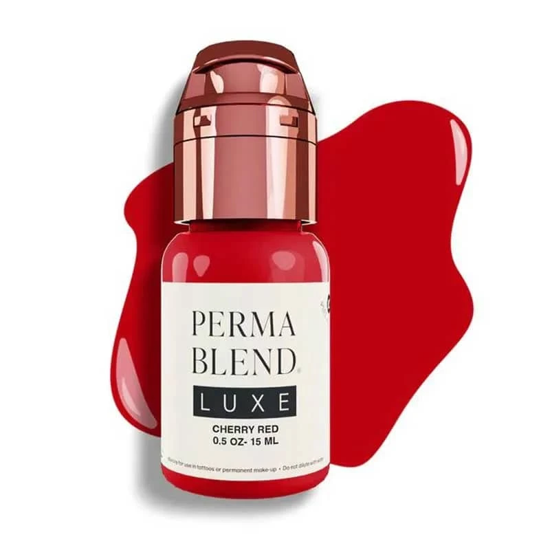 رنگ تاتو پرما بلند لوکس چری رد (luxe cherry red) حجم 15 میل