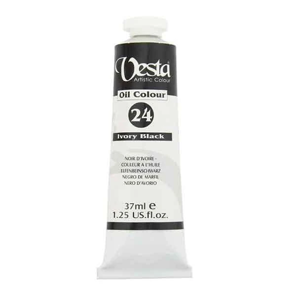 رنگ روغن وستا Ivory Black 24