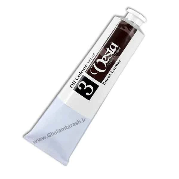 رنگ روغن وستا ۱۲۰ میل کد ۳ (Burnt Umber)