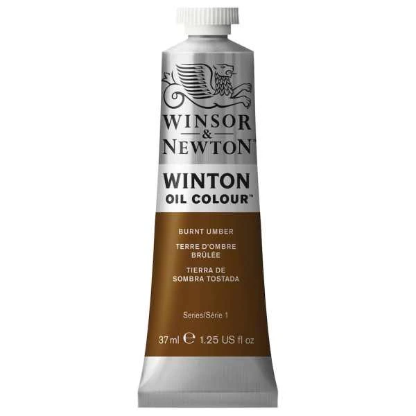 رنگ روغن وینزور وینتون کد BURNT UMBER 076 حجم ۳۷ میلی لیتر