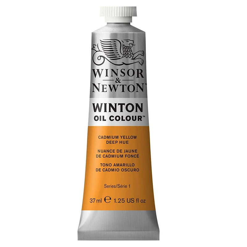 رنگ روغن وینزور وینتون کد CADMIUM YELLOW DEEP HUE 115 حجم 37 میلی لیتر