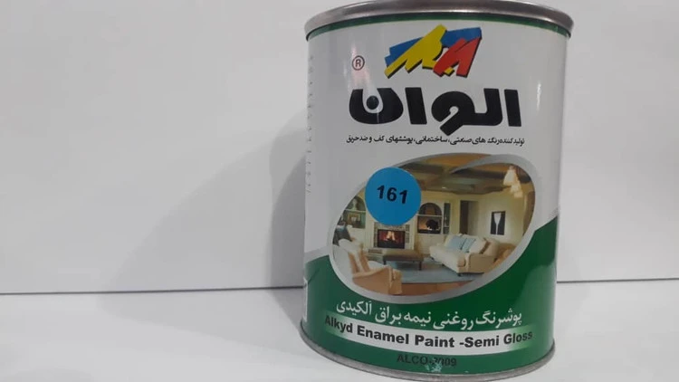 رنگ روغنی کیلو الوان مارک سبز آبی کد 161