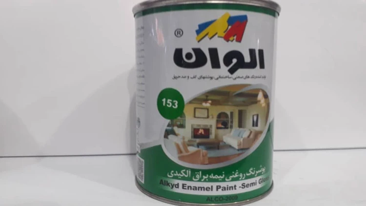 رنگ روغنی کیلو الوان مارک سبز رنگ سبز کد153