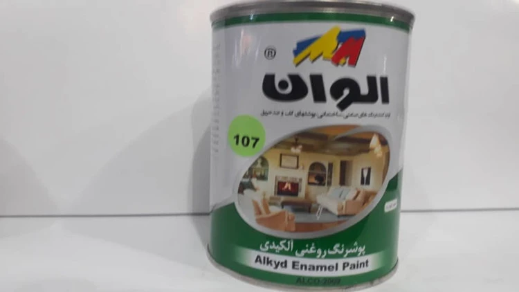 رنگ روغنی کیلو الوان مارک سبز رنگ سبزکد 107