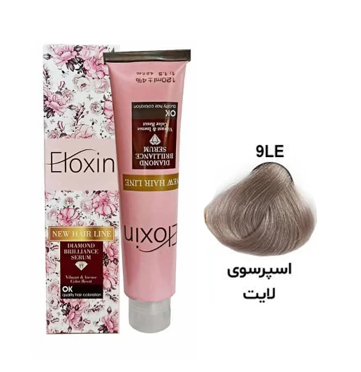 رنگ مو الوکسین سری دودی شماره 9LE حجم 120 میلی لیتر رنگ اسپرسوی لایت-1