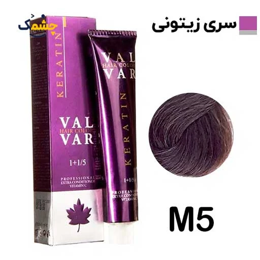 رنگ مو وال وار بلوند زیتونی تیره سری زیتونی شماره m5 حجم 120 میلی لیتر