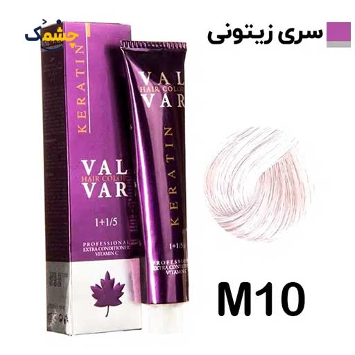 رنگ مو وال وار بلوند زیتونی خیلی خیلی روشن سری زیتونی شماره m10 حجم 120 میلی لیتر