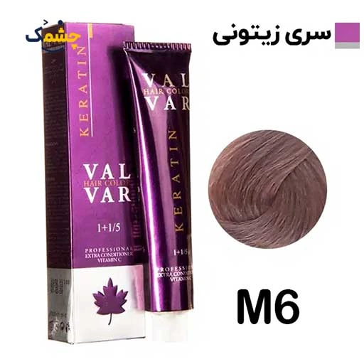 رنگ مو وال وار بلوند زیتونی متوسط سری زیتونی شماره m6 حجم 120 میلی لیتر