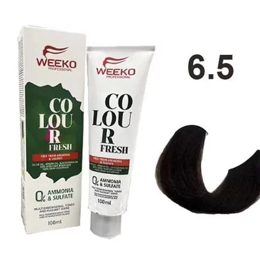 رنگ مو ویکو بدون آمونیاک و فری سولفات شماره 6.5 بلوند طلایی تیره