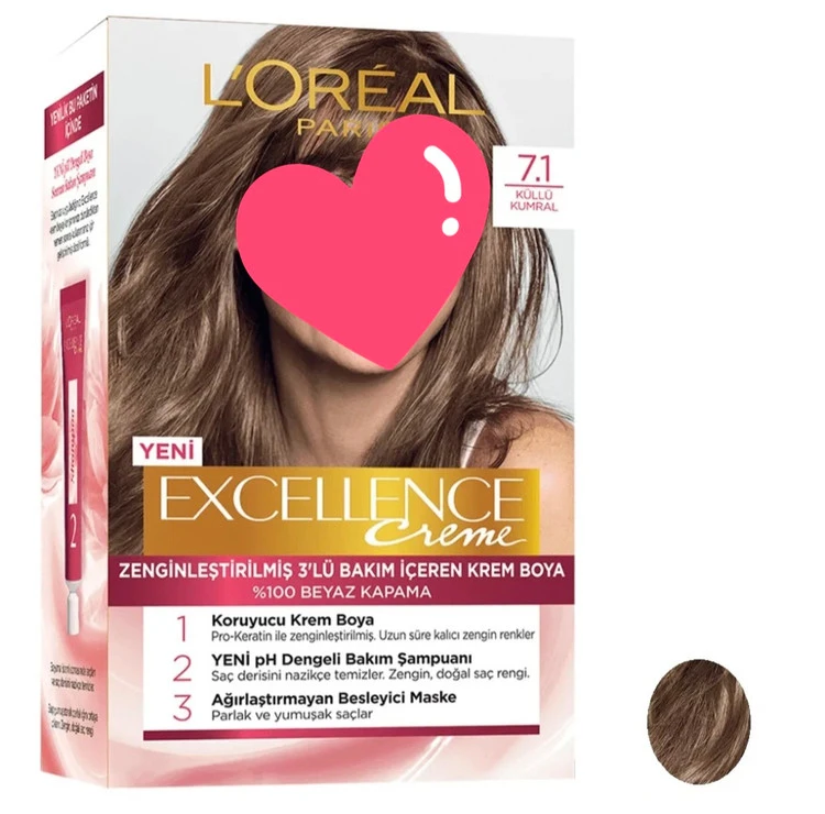 رنگ موی LOREAL رنگ بلوند شماره 7.1