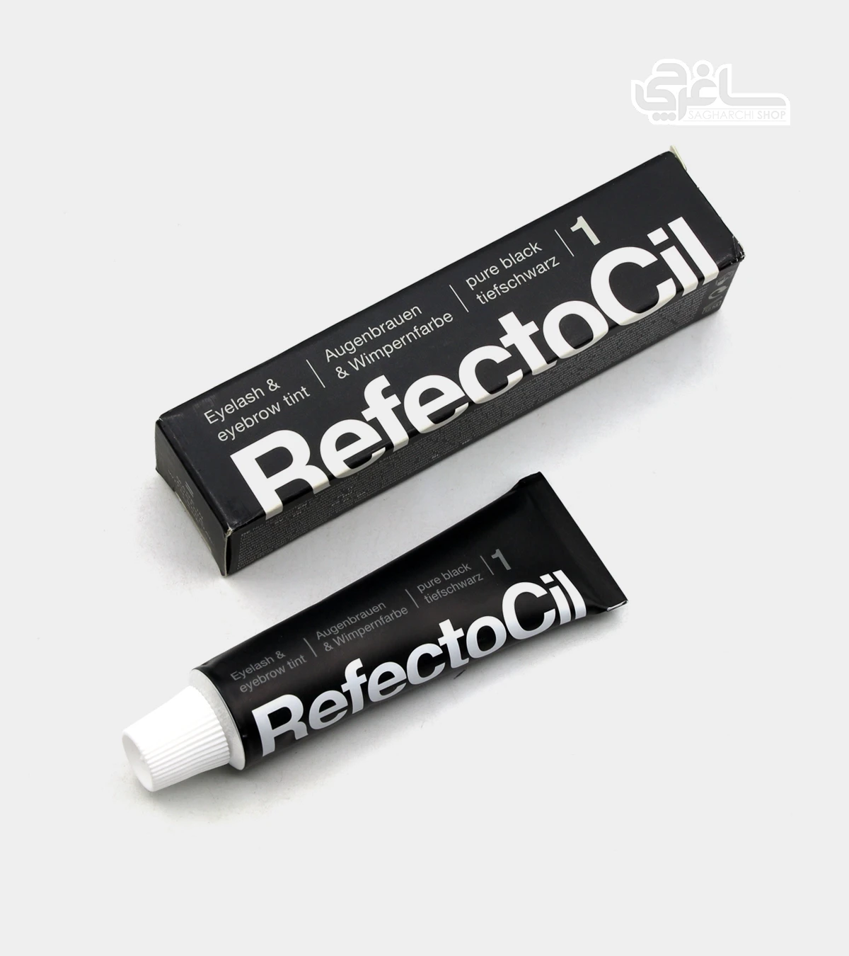 رنگ مژه و ابرو رفکتوسیل 1مشکی (pure black) با اکسیدان ۱۵ میل