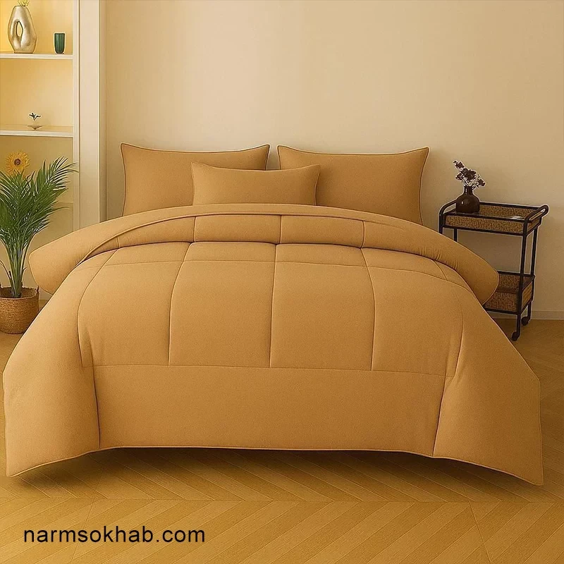 رو تختی میکرو تک رنگ دو نفره سایز ۱۶۰ + تک و عمده