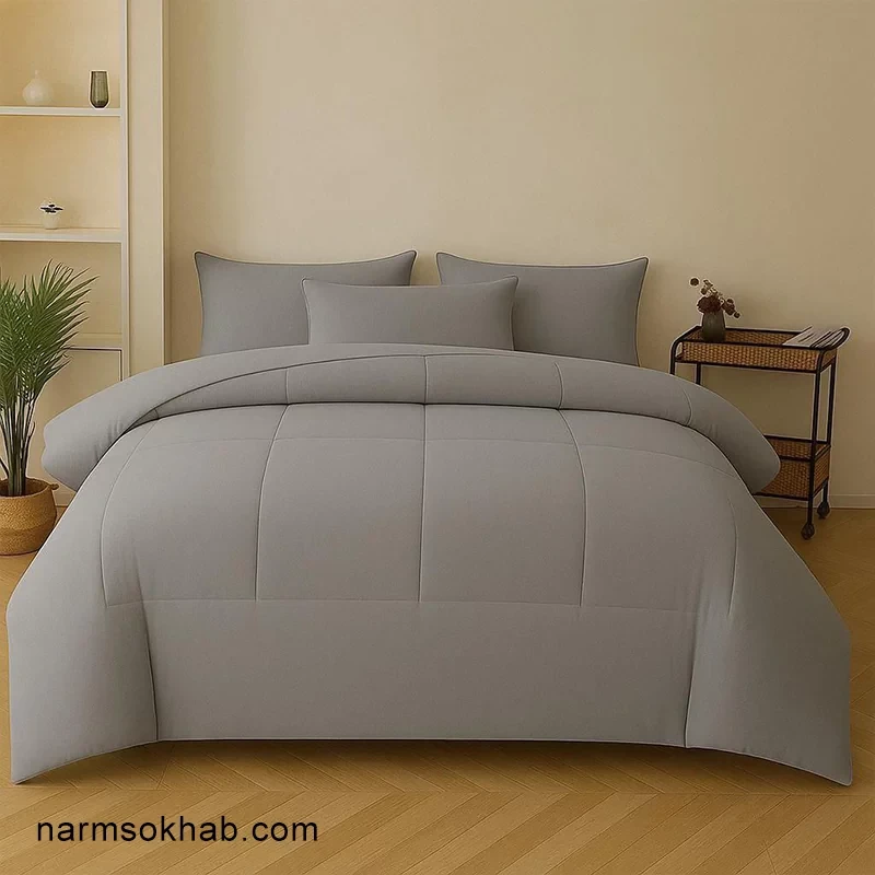 رو تختی میکرو تک رنگ یک نفره سایز ۹۰ + تک و عمده