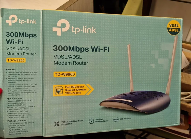 روتر مودم addl/vdsl مدل tp link-w9960