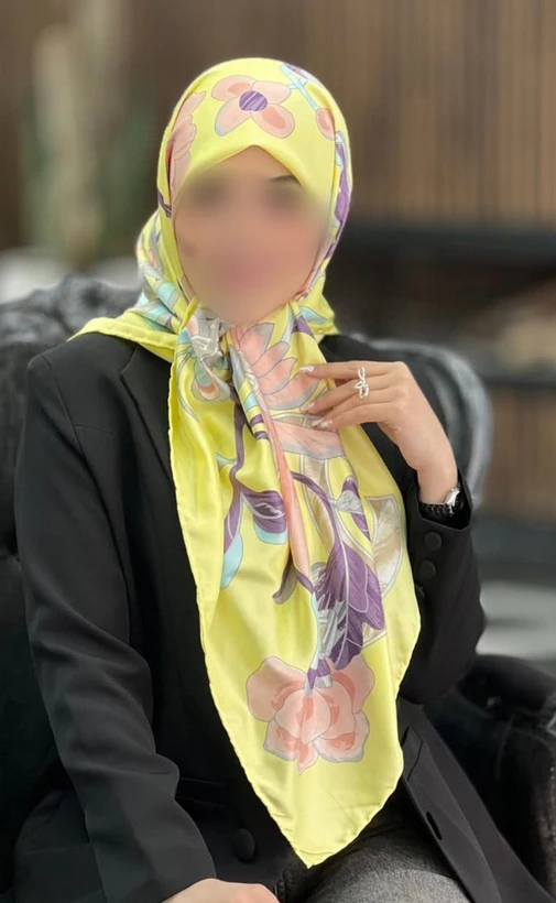 روسری ابریشم ساتن قواره ۱۲۰