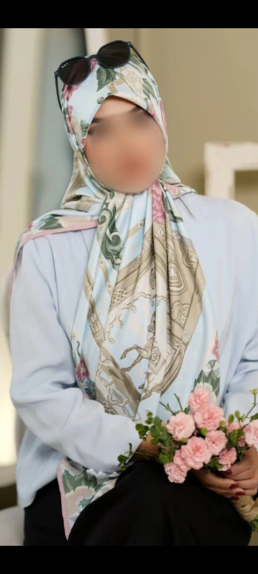 روسری مجلسی زنانه جنس ابریشم ژاکارد قواره 140