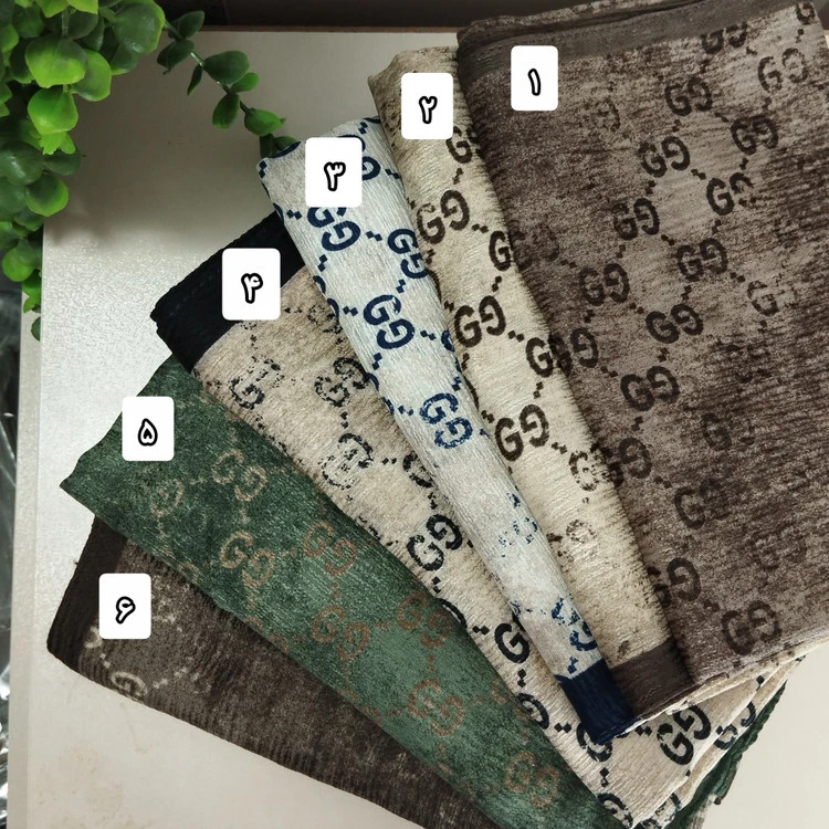 روسری نخی طرحدار گوچی