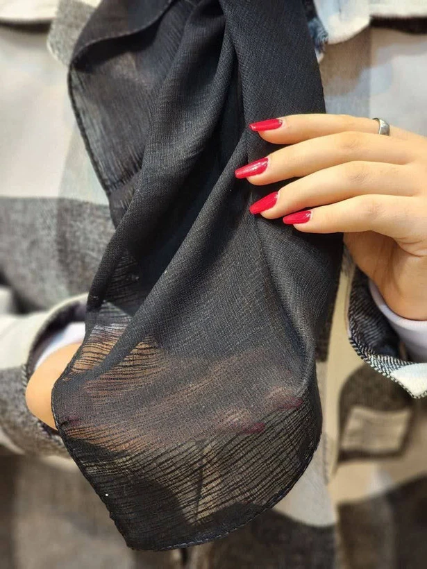 روسری نخی کریشه فرانسوی جنس درختی قواره 130
