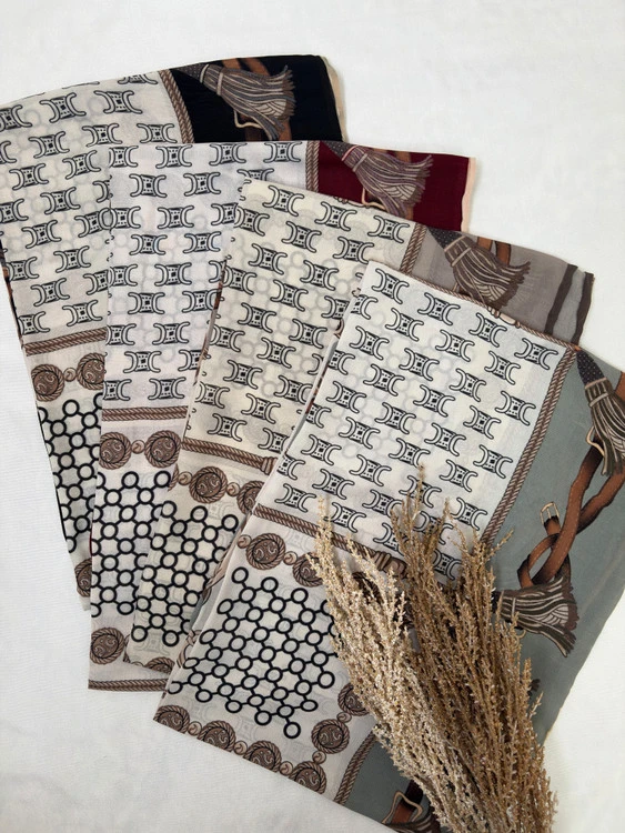 روسری کرپ نخی چنل