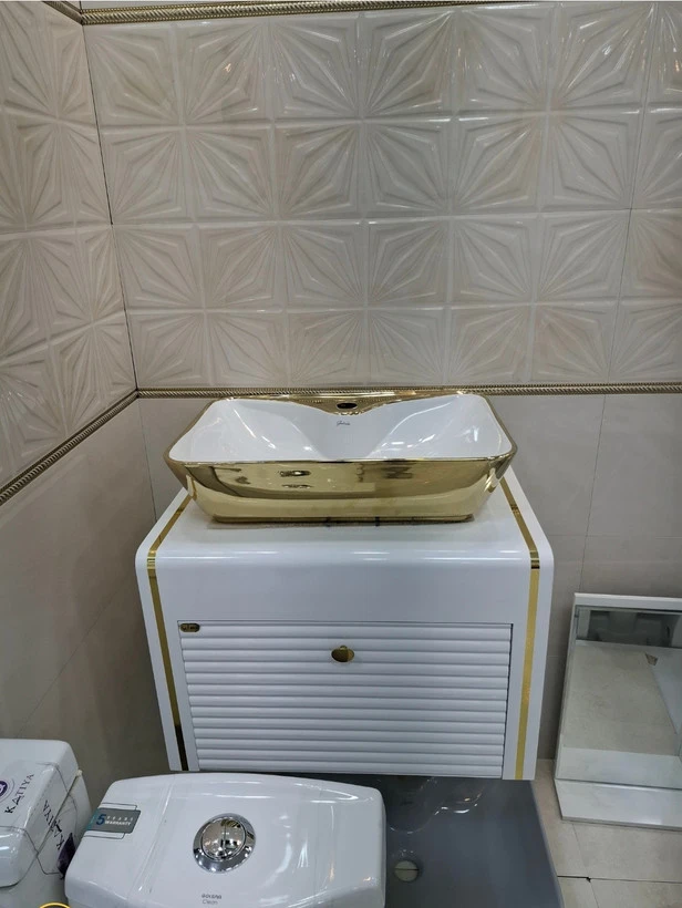 روشویی کابینتی رویه طلایی