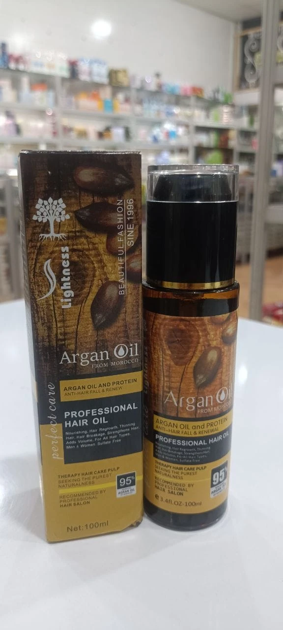 روغن آرگان | L.i.g.h.t.n.e.s.s Argan Oil احیاکننده حرفه‌ای مو 100ml (اصل)
