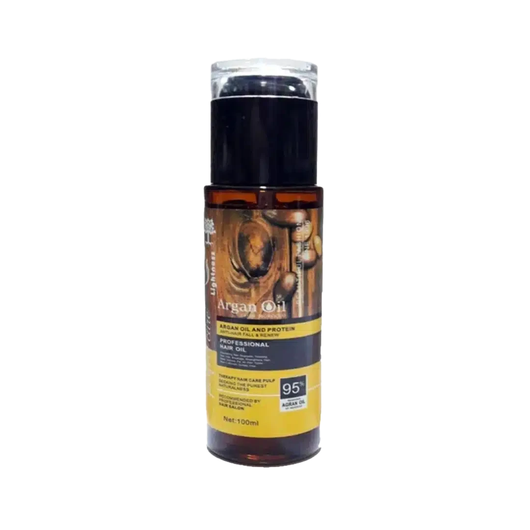 روغن آرگان لایتنس اصلی مدل شیشه ای حجم 100 میل