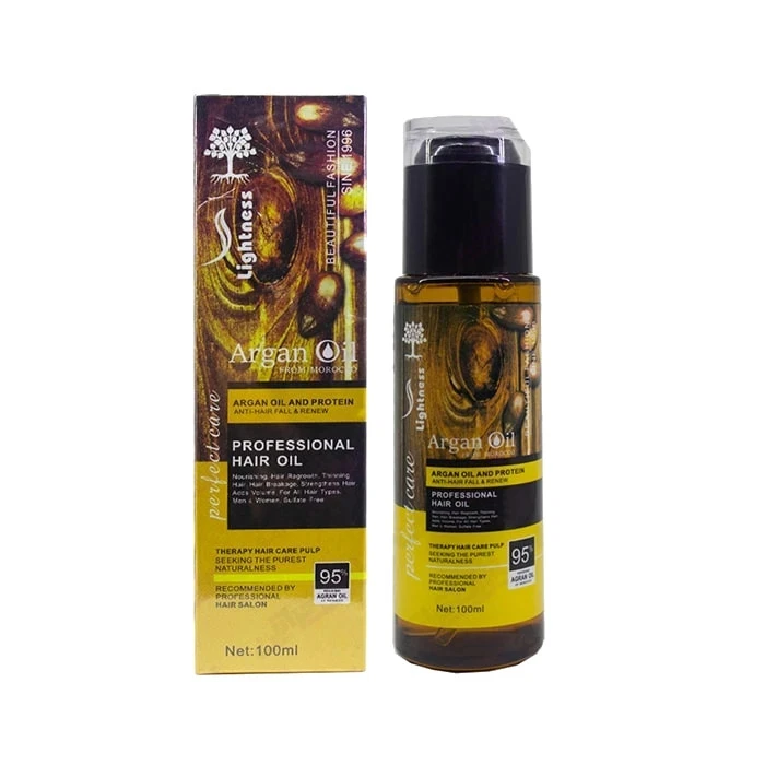 روغن آرگان لایتنس مدل شیشه ای100میل