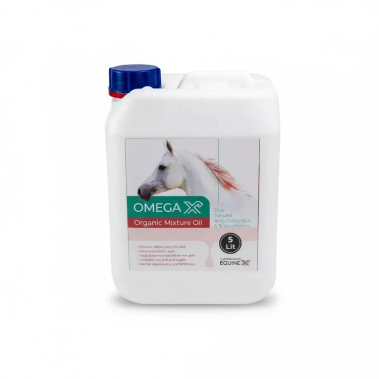روغن امگاایکس OmegaX پنج لیتری | مکمل امگا 3 و امگا 6 برای اسب