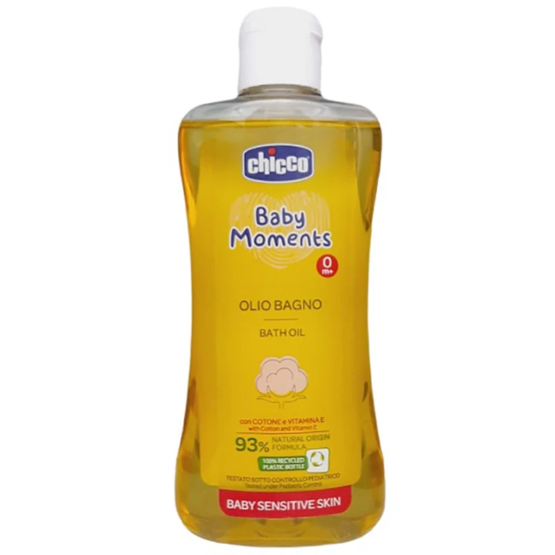 روغن بدن چیکو Chicco پنبه دانه 93 %Bagno Olio ارگانیک 200 میل