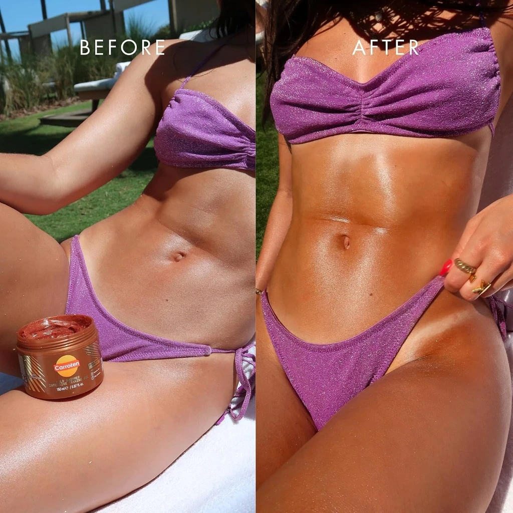 روغن برنزه کننده فوری Carroten مدل Intensive Tanning Oil | برنزه‌ای طلایی و عمیق، بدون آسیب به پوست