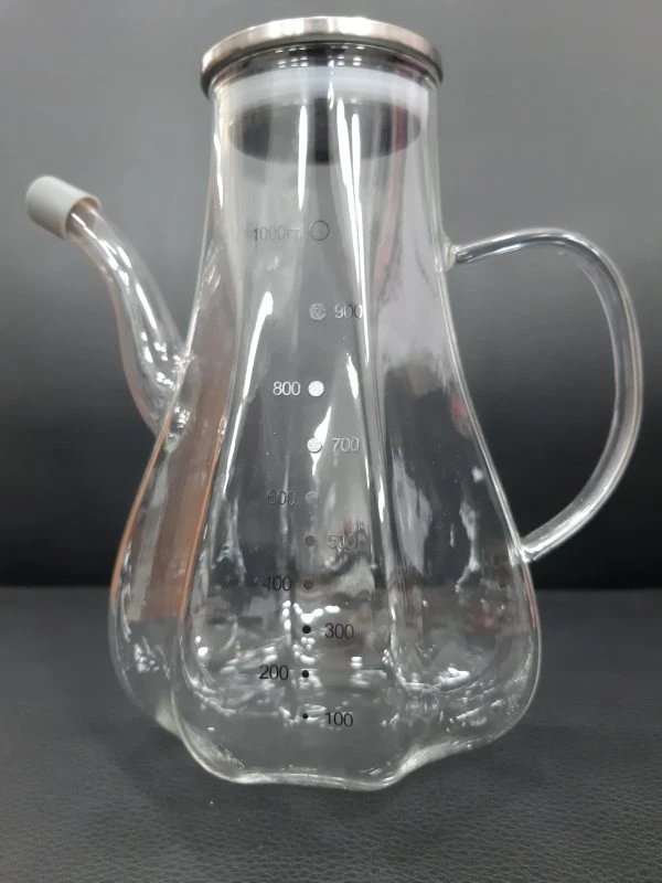 روغن ریز پیرکس محصول کشور چین درب استیل نقره ای 1000 ML