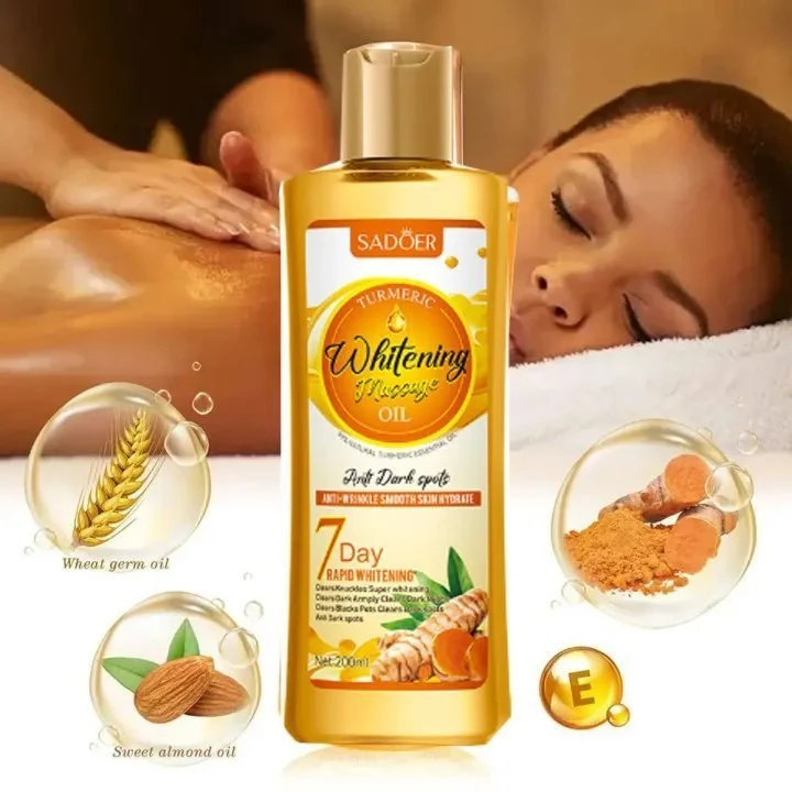 روغن ماساژ روشن‌کننده 7 روزه بدن با عصاره طبیعی سادورSADOER