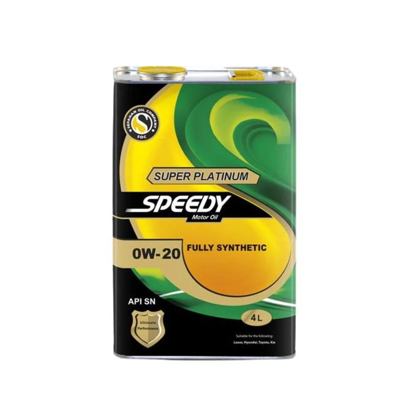 روغن موتور اسپیدی مدل سوپر پلاتینیوم 0W20 حجم 4 لیتر