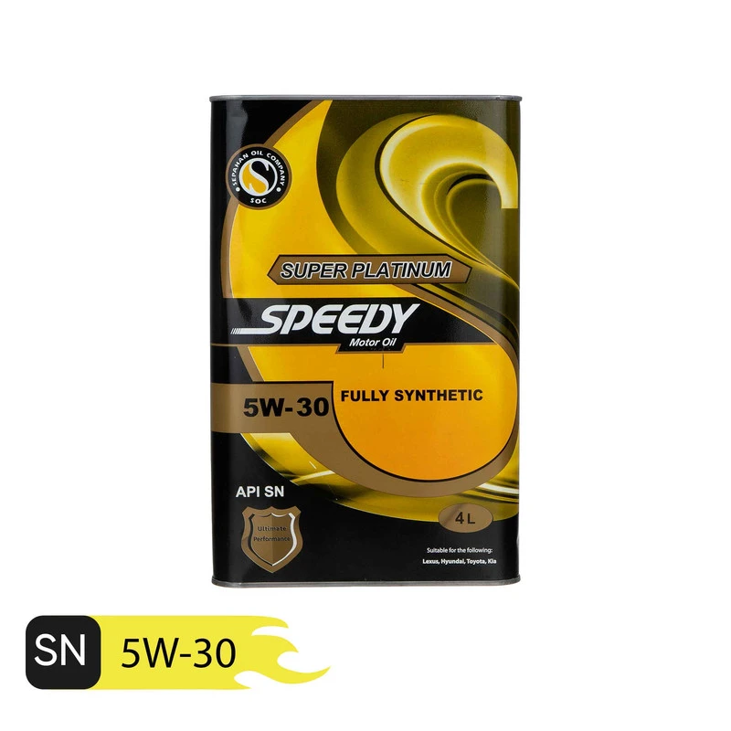 روغن موتور اسپیدی سوپر پلاتینیوم 5w30 SN حجم 4 لیتر