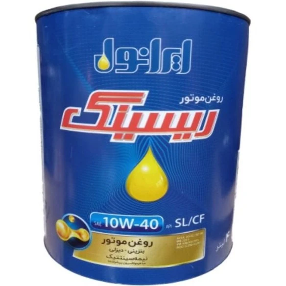 روغن موتور ایرانول ریسینگ 10w40 حجم 4 لیتر API SL