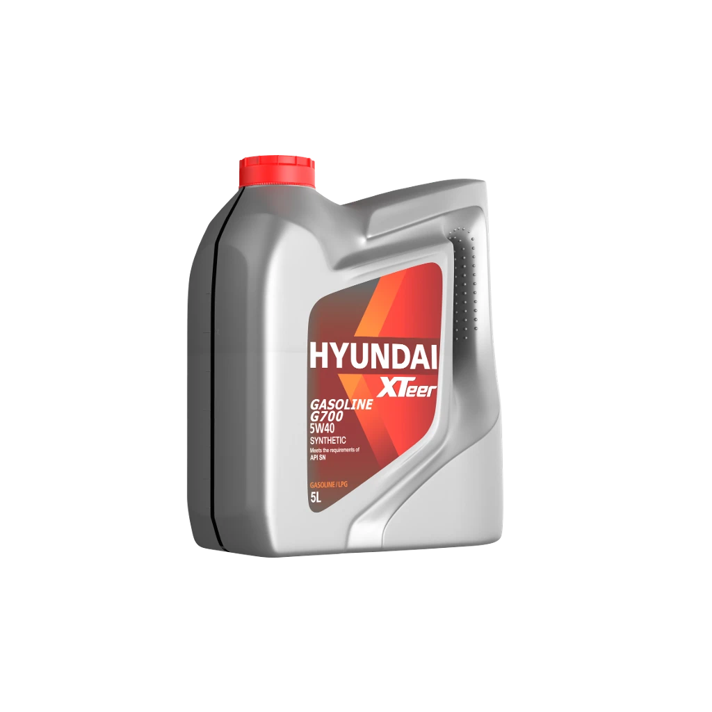 روغن موتور بنزینی هیوندای اکستیر جی700 (G700) 5w40 SN تمام سنتتیک حجم 5 لیتر