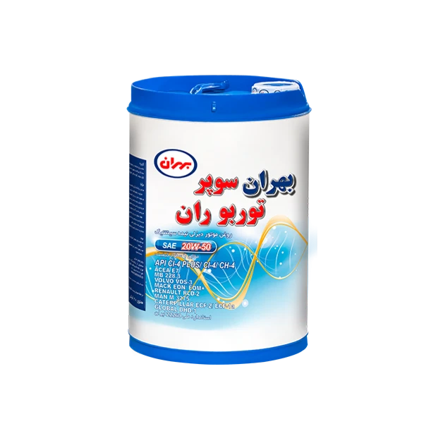 روغن موتور بهران سوپر توربو ران دیزل 20W50 حجم 20 لیتر