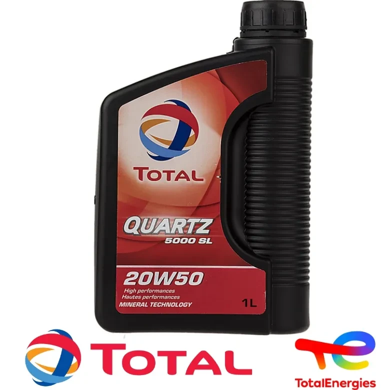 روغن موتور توتال ۱ لیتری Quartz 5000 20W-50