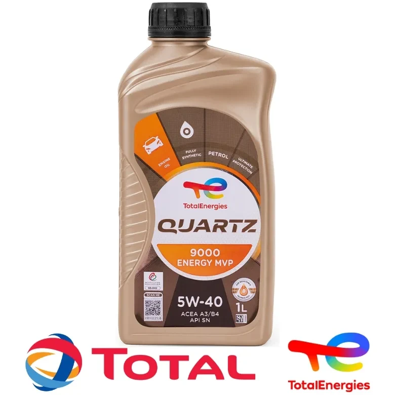 روغن موتور توتال ۱ لیتری Quartz 9000 MVP 5W-40