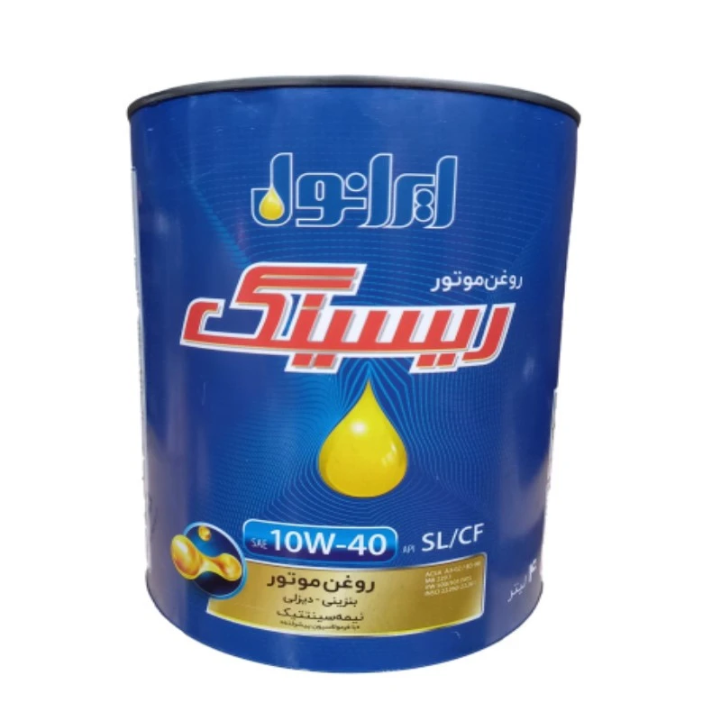 روغن موتور ایرانول ریسینگ 10w40 SL حجم 4 لیتر