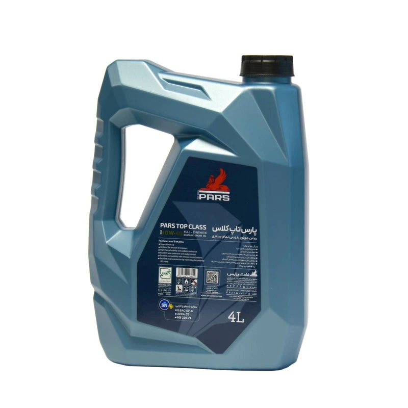 روغن موتور پارس تاپ کلاس 10w40 SN Plus حجم 4 لیتر